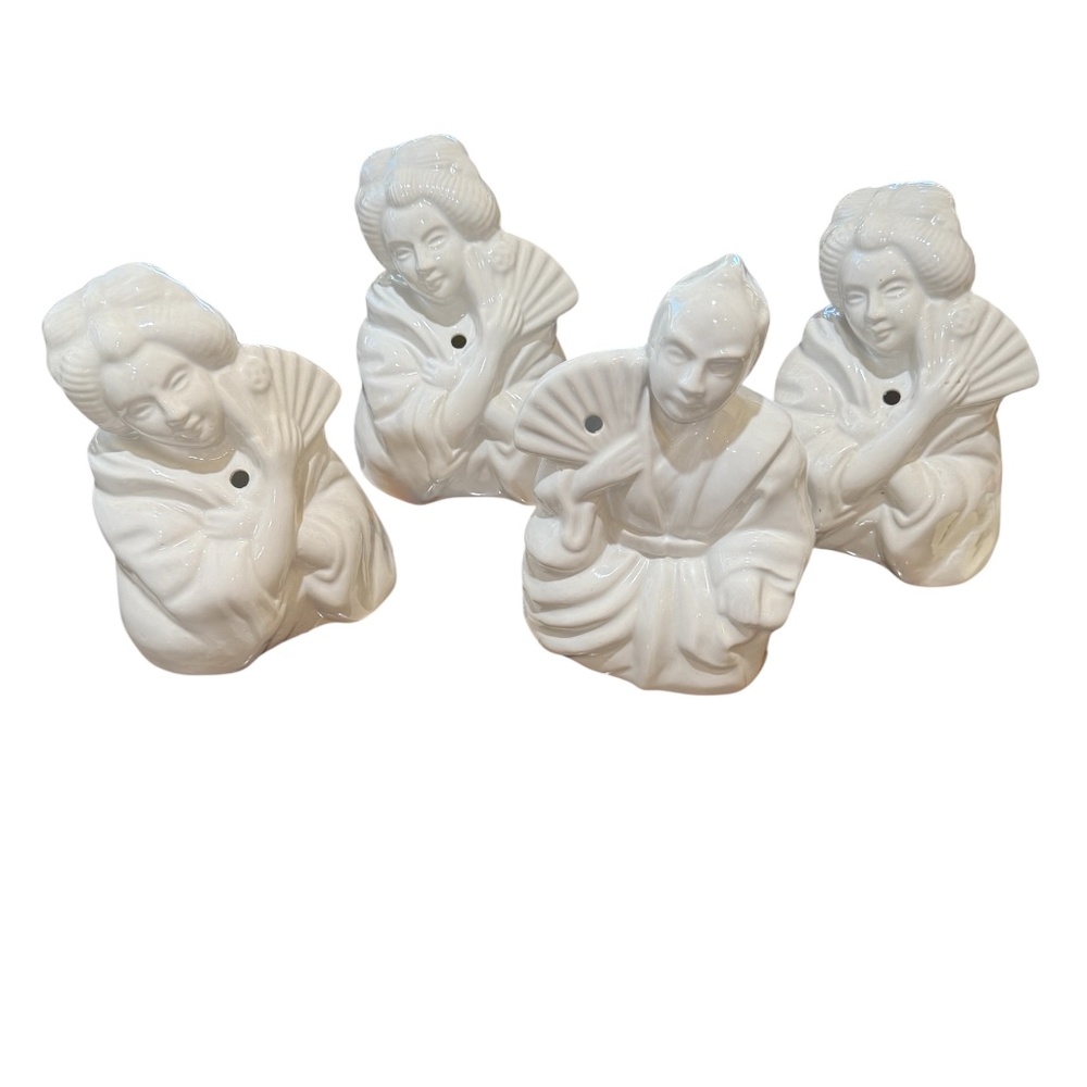 Orchids of Hawaii VINTAGE Set of 4 Tiki Mugs